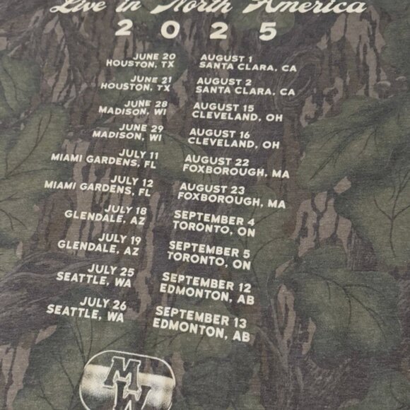 Morgan Wallen I’m The Problem Tour 2025 Official Merch Mossy Oak Camo Shirt XXL - Picture 2 of 2